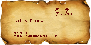 Falik Kinga névjegykártya
